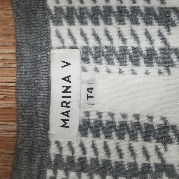 (L) Marina V Houndstooth Print Comfortable Casual Outdoor Kimono Style Sweater - Picture 3 of 10